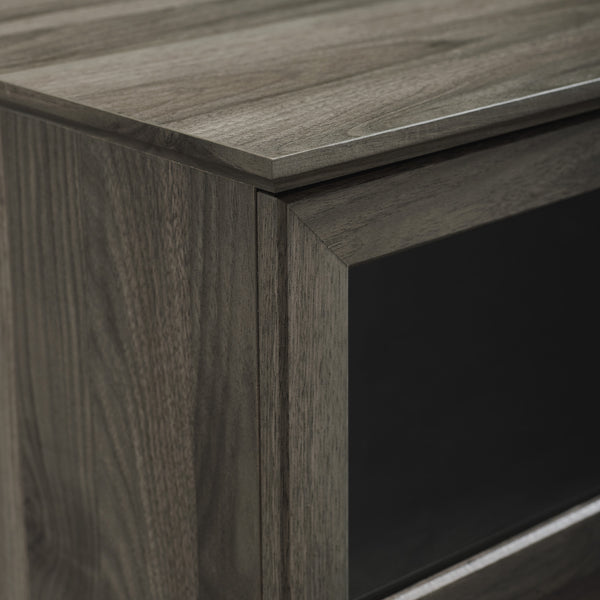 walker edison 58 glass wood split panel door tv console w58own2dsg w58own2dro w58own2ddw