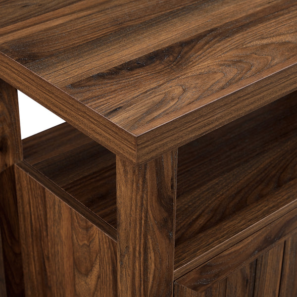 Walker Edison Classic Grooved-Door Tall TV Stand for TVs up to 65” XIIXR W58SCHB2DDW