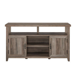 Walker Edison Classic Grooved-Door Tall TV Stand for TVs up to 65” XIIXRZ W58SCHB2DGW