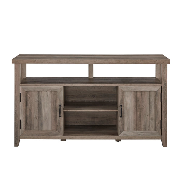 Walker Edison Classic Grooved-Door Tall TV Stand for TVs up to 65” XIIXRZ W58SCHB2DGW