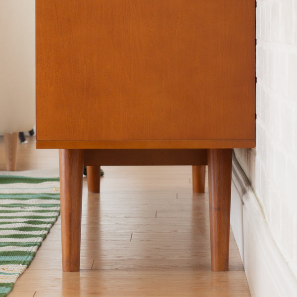60" Mid Century Modern Wood TV Stand - Versatile Entertainment Center with Ample Storage Space
