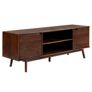 Adair 70" Modern 2 Door Solid Wood TV Stand