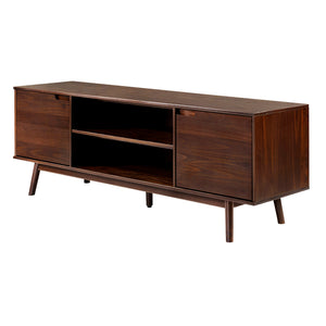 Adair 70" Modern 2 Door Solid Wood TV Stand