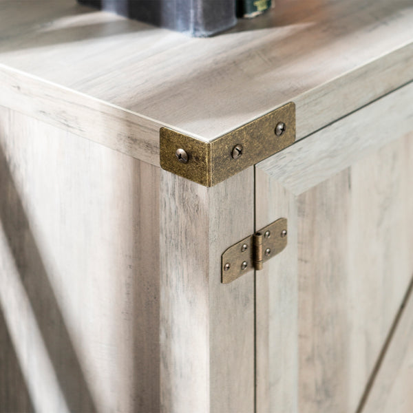 70" Modern Farmhouse TV Stand Grey Wash