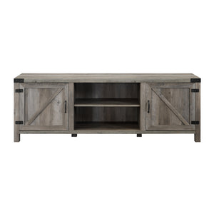 70" Modern Farmhouse TV Stand Grey Wash