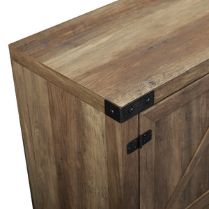 70" Modern Farmhouse TV Stand Rustic Oak