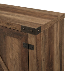 70" Modern Farmhouse TV Stand Rustic Oak