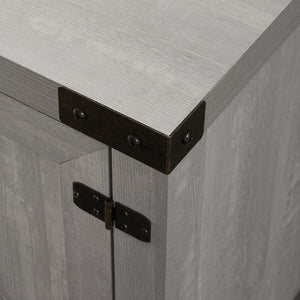 70" Modern Farmhouse TV Stand - Stone Grey