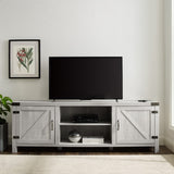 70" Modern Farmhouse TV Stand - Stone Grey