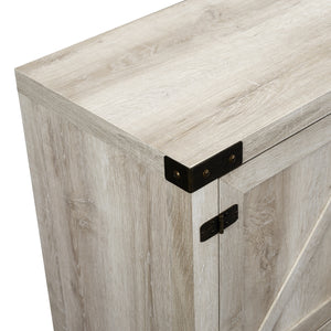 70" Modern Farmhouse TV Stand White Oak