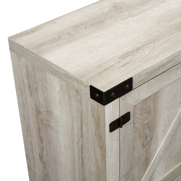 70" Modern Farmhouse TV Stand White Oak