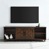 Walker Edison Classic Detailed-Door TV Stand for TVs up to 80” XIIXR W70BLA2DDW