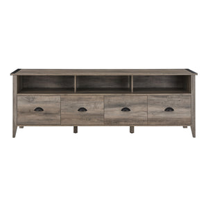 W70CLA4DRGW - Clair 70" Industrial Farmhouse 4-Drawer TV Stand