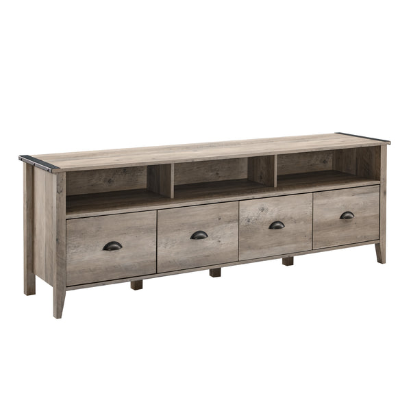 Clair 70" Industrial Farmhouse 4-Drawer TV Stand