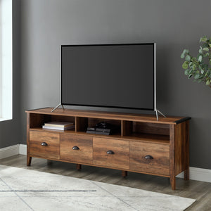 W70CLA4DRRO - Clair 70" Industrial Farmhouse 4-Drawer TV Stand