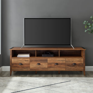 W70CLA4DRRO - Clair 70" Industrial Farmhouse 4-Drawer TV Stand