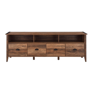 W70CLA4DRRO - Clair 70" Industrial Farmhouse 4-Drawer TV Stand