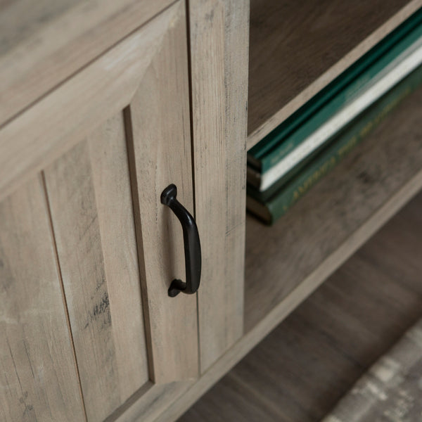 70" Modern Farmhouse Wood TV Stand Grey Wash