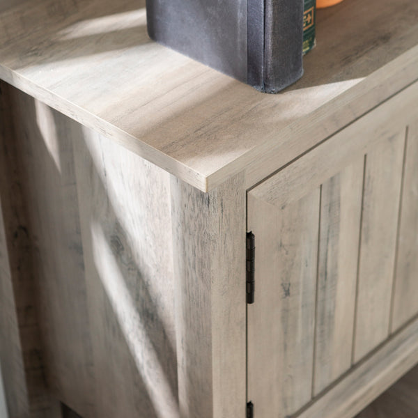 70" Modern Farmhouse Wood TV Stand Grey Wash