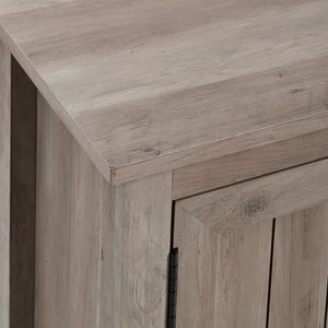 70" Modern Farmhouse Wood TV Stand Grey Wash