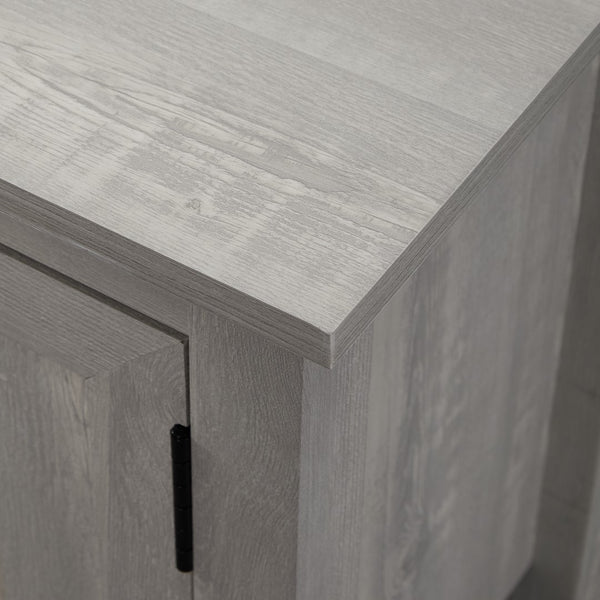 70" Modern Farmhouse Wood TV Stand - Stone Grey