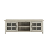 70" Glass Door TV Console - Birch