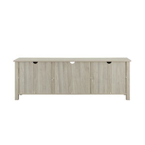 70" Glass Door TV Console - Birch