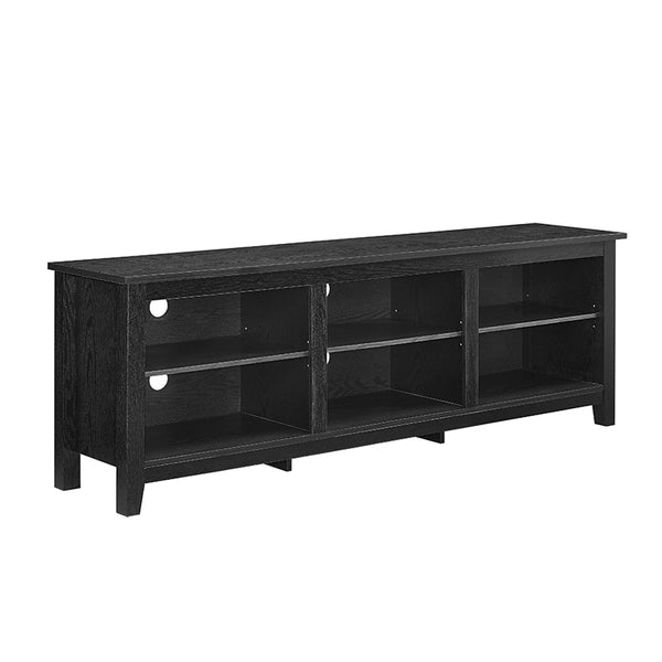 70" Rustic TV Stand Black