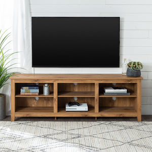 70" Rustic TV Stand Barnwood