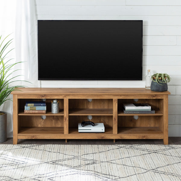 70" Rustic TV Stand Barnwood