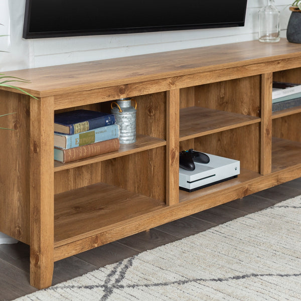 70" Rustic TV Stand Barnwood