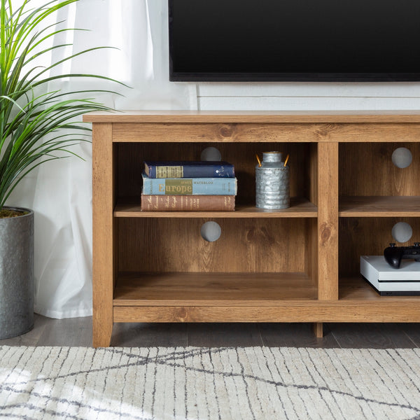 70" Rustic TV Stand Barnwood