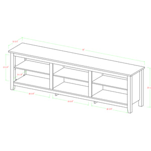 70" Rustic TV Stand Barnwood