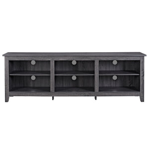 70" Rustic TV Stand Charcoal