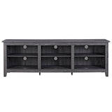 70" Rustic TV Stand Charcoal