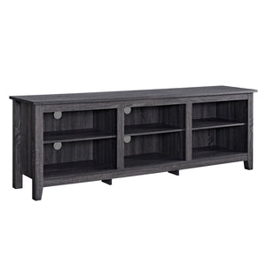 70" Rustic TV Stand Charcoal