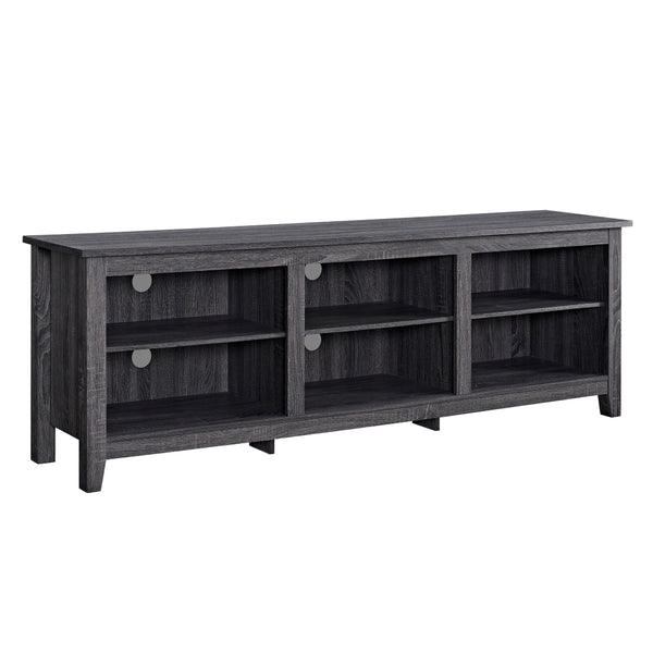 70" Rustic TV Stand Charcoal