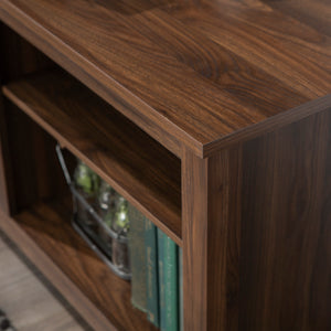 70" Rustic TV Stand Dark Walnut