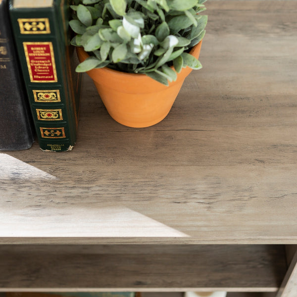 70" Rustic TV Stand Grey Wash