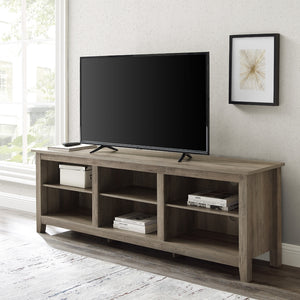 W70CSPGW - 70" Rustic TV Stand Driftwood