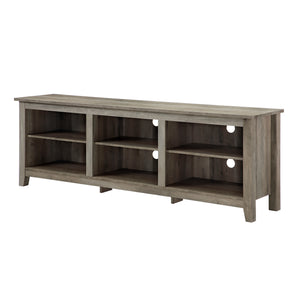 70" Rustic TV Stand Grey Wash