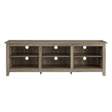 70" Rustic TV Stand Grey Wash