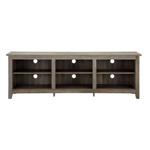 70" Rustic TV Stand Grey Wash