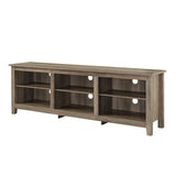 70" Rustic TV Stand Grey Wash