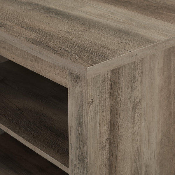 70" Rustic TV Stand Grey Wash