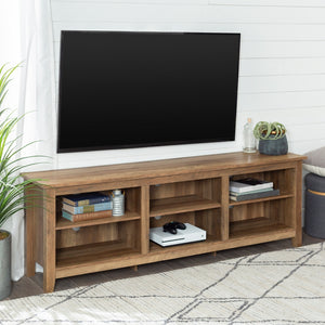 70" Rustic TV Stand Rustic Oak