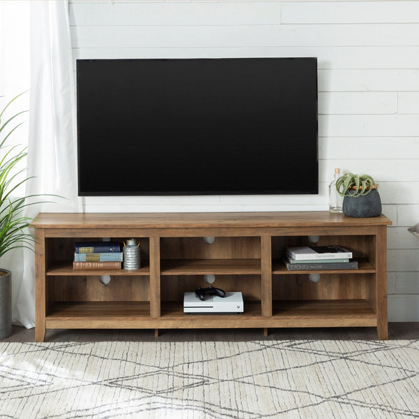 70" Rustic TV Stand Rustic Oak