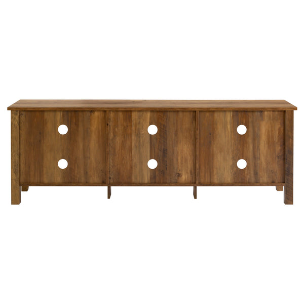 70" Rustic TV Stand Rustic Oak