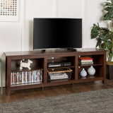 70" Rustic TV Stand Brown