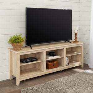 70" Rustic TV Stand White Oak